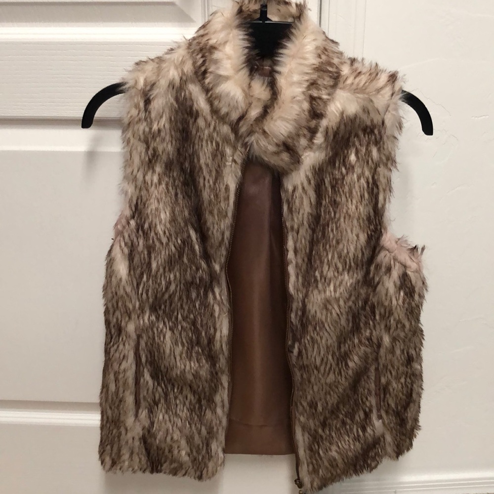 Faux fur vest